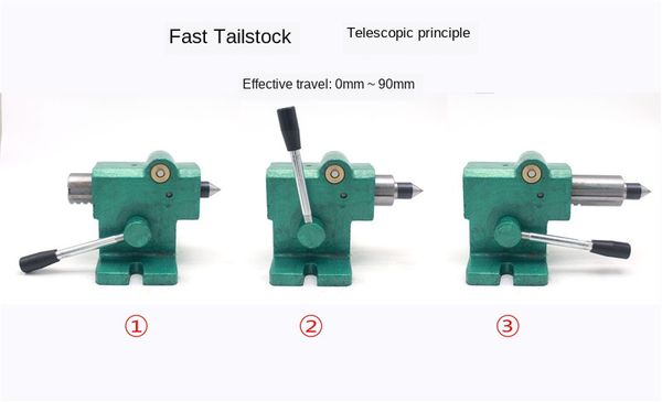 

small lathe tailstock assembly woodworking simple fast retractable beads machine diy thimble activity spindle tail