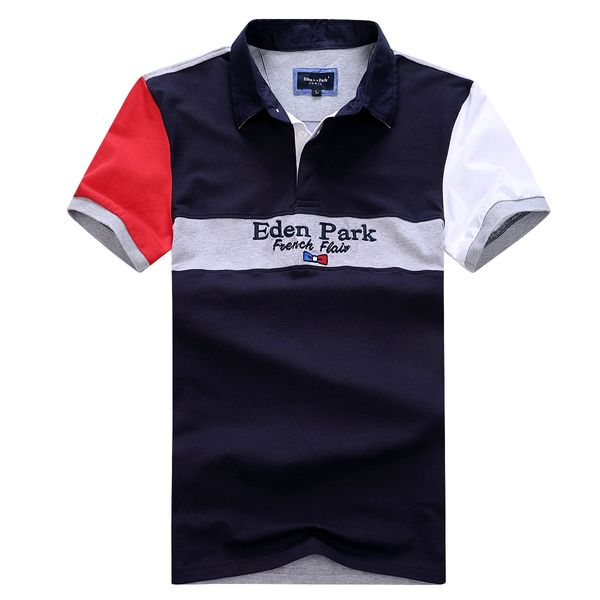 

new eden park summer selling men polo short fashion casual design homme polo men's polo france style big size m to 3xl, White;black