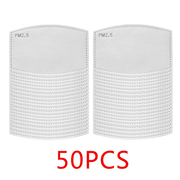 

50 pcs/lot pm2.5 filter paper anti haze mouth mask anti dust mask activated carbon filter paper health care for adult