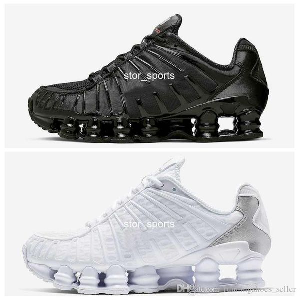 

2020 new shoxes tl womens mens running shoes black orange white metallic silver cushion designer sneakers eur 36-45, White;red