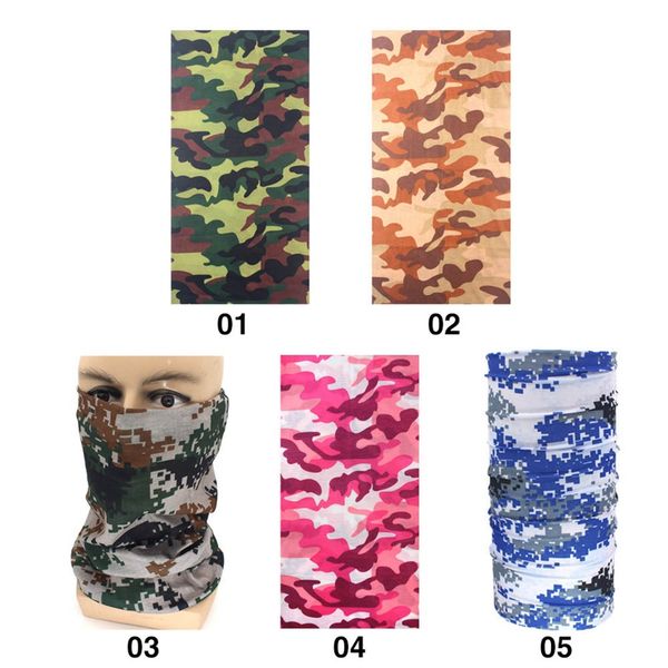 

multi-color seamless bandanas headwear scarf magic headband face mask wrap bicycle headscarf, Black