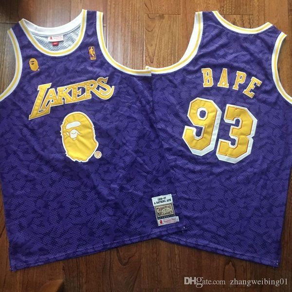 bape lakers jersey purple