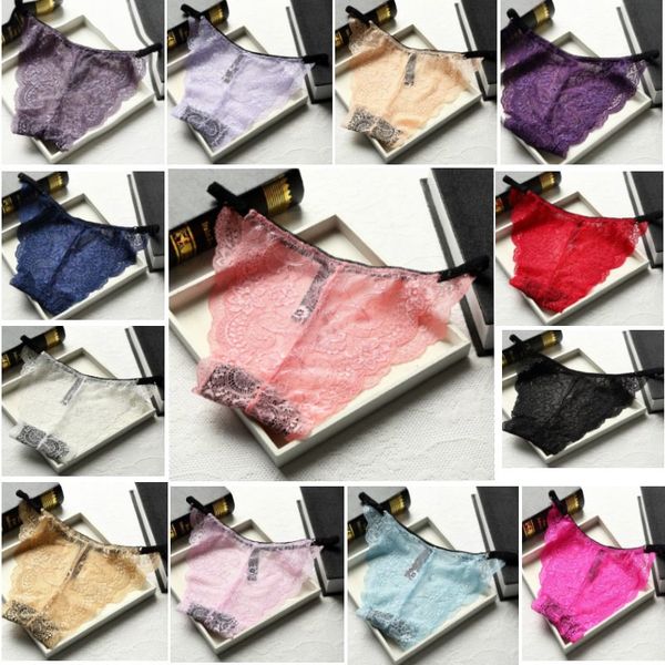 

summer lace triangle underwear woman transparent seamless comfortable panties briefts home clothing pants 14styles fa2142, Blue;gray