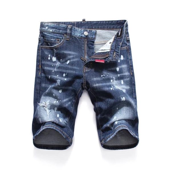 

лето горячей продажи мода тонкий короткие homme корейской молодежи mens denim шорты тощие джинсы причинная мужские джинсовые брюки short, Blue