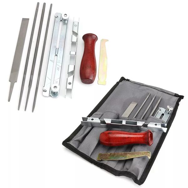

8pcs chainsaw sharpening chain saws basic kit files tool bag maintenance tools