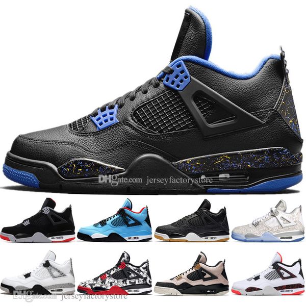 

drop shipping new bred 4 4s what the cactus jack laser wings mens basketball shoes denim blue eminem pale citron men sport designer sneakers
