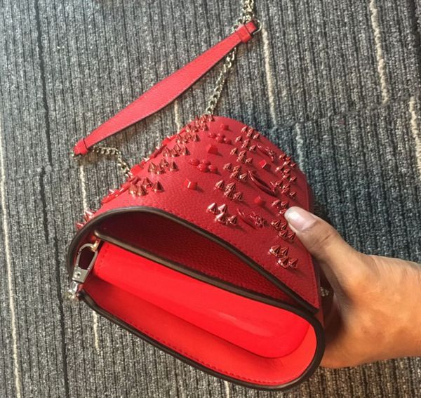 

fashion designer luxury women red bottom handbags famous gold chain shoulder bags crossbody disco shoulder bag purse walle