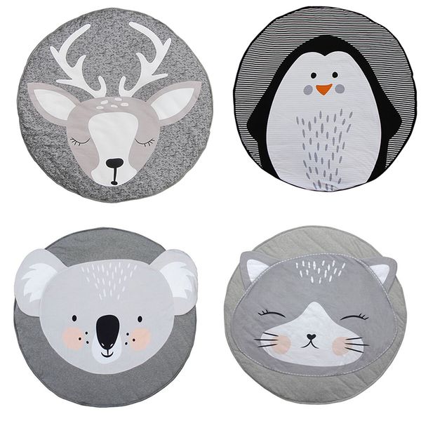 

ins baby creeping mats fox deer unicorn elephant lion swan play game mat decorative crawling blanket kids room floor carpet 16 styles c63