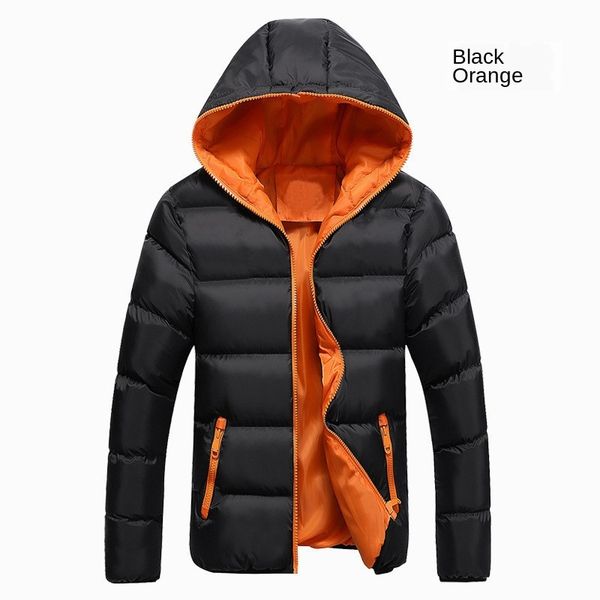 

мужская дизайнерская плюс бархатная мягкая ветрозащитная теплая хлопчатобумажная куртка с капюшоном большой размер любителей хлопчатобумажно, Black;brown