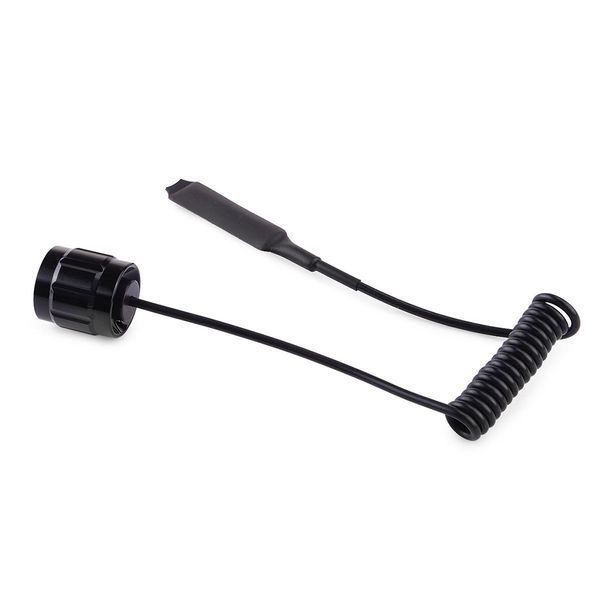 

501b aluminum alloy outdoor led torch tail accessories military hunting remote pressure switch flashlight black tactical light