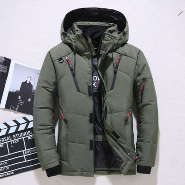 

wholesale mens designer parkas winter brand down jackets for mens sport coats thickening casual clothings points size m-4xl available, Black
