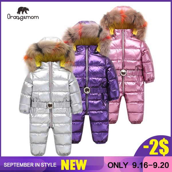

orangemom children's jumpsuit baby girls winter coat brand jacket for girls clothing , thicken infant girl coat infant snowsuit, Blue;gray