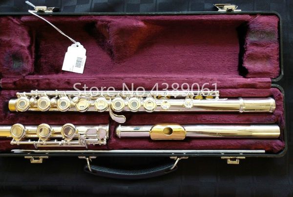 

armstrong 303 c tune flute 17 holes opening flute cupronickel silver plated surface gold lip plate musical instrument flute ing
