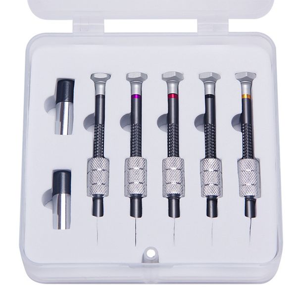 

5pcs mobile phone slotted steel screwdriver set high accuracy diy screw removal for watchmakers watch repair tools multipurpose