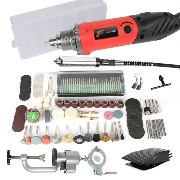 

tungfull electric drill rotary tool accessories household hardware tools drilling machine dremel mini drill variable speed