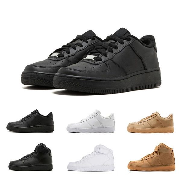 

new arrival one 1 dunk casual shoes all black white men women sports skateboarding ones high low cut wheat brown trainers sneakers 36-45