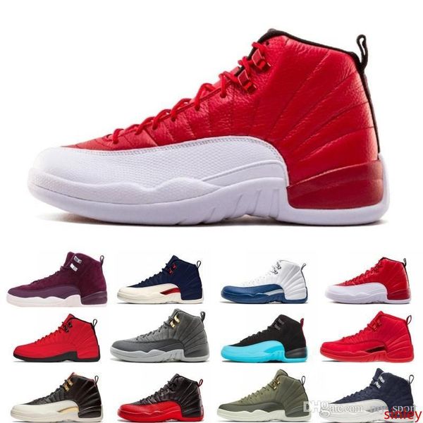 

gym red 12 men basketball shoes michigan wool chris paul class of 2003 international flight nylon french blue 12s sports sneakers 8-13