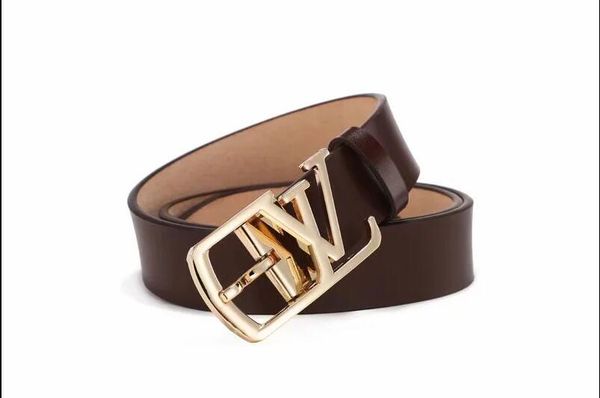 

3.5 wide brand fashionable men's leather design luxury belt men's and women's belt fashionable jeans, Blue;purple