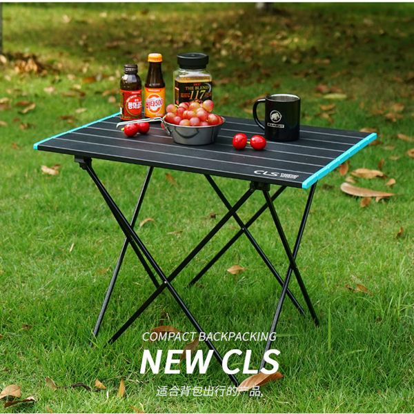 

2020 new folding table aluminum alloy portable barbecue table outdoor portable picnic self-driving camping aluminum plate