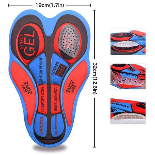 

outdoor cycling shorts women men 3d silicone bike bicycle saddle padded underwear, Black