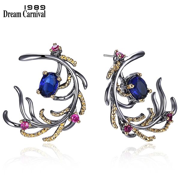 

dreamcarnival1989 new arrivals feather look elegant drop earrings for women must have selling special fashion jewelry we3856, Silver