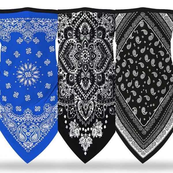 

wi45a cycling scarf half face mask cool ice silk sports outdoor headscarf earloop scarf multifunction breathable bicycle anti-u, Black