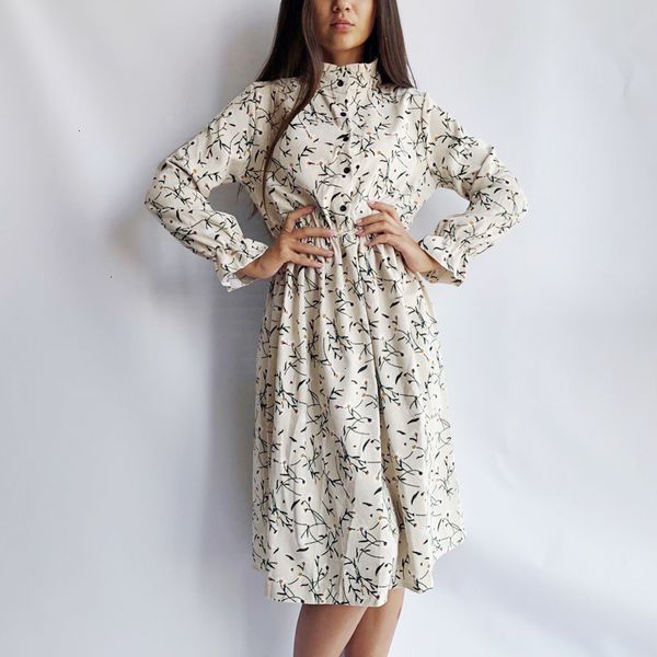 

designer dresses woman clothes soft women floral flutter sleeve corduroy autumn elastic waist beach vestidos designer clothes, Black;gray