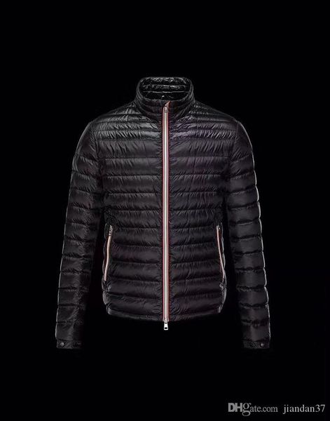 

2019 fashion jacket for men coats for men black down jacket lightweight down jacket stitching fabric the red highlight
