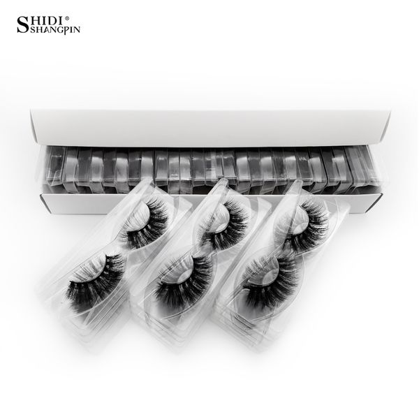 

shidishangpin 30 pairs eyelashes natural long 3d mink lashes wholesale false eyelashes makeup mink eyelash extensions