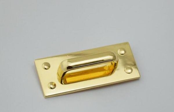 

4 pcs /lot high-grade die casting handbag hardware accessories an inch of the arch pale gold shoulder belt buckle, Black