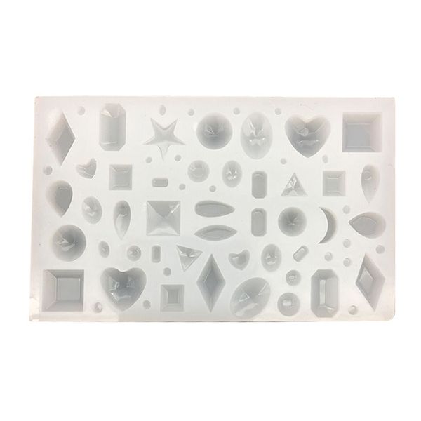 

мульти форма подвеска силиконовая mold gem кабошон бисером смолы силиконовые формы для ювелирных изделий diy making эпоксидной смолы пресс-ф