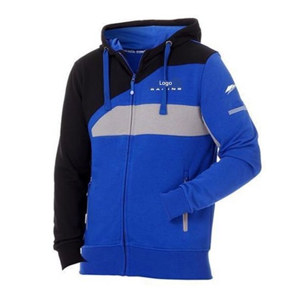 

2019 motorcycle hoodies sweatshirt moto for yama m1 racing team sweater blue windproof motorbike jackets