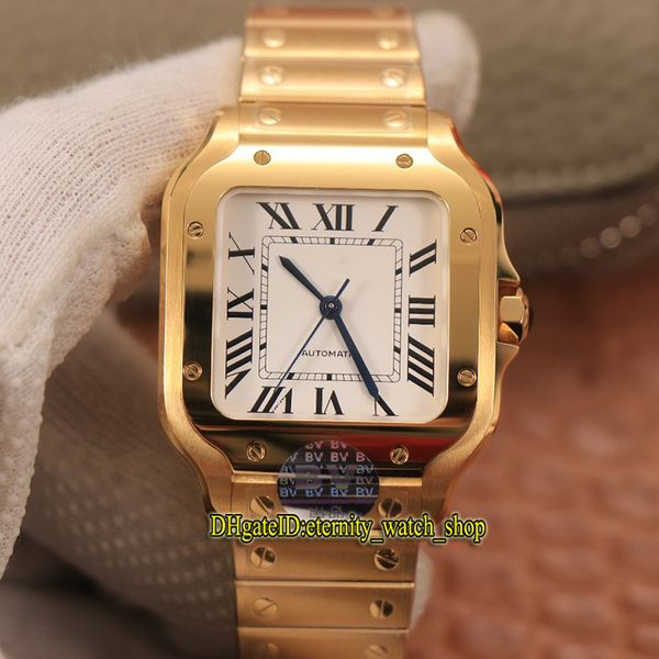 

new version bvf wgsa0010 white dial miyota 9015 automatic womens watch sapphire 18k gold case smartlink quickswitch strap lovers watches