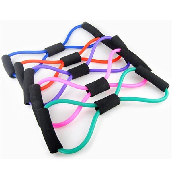

8 shaped resistance bands fitness elastic rubber loops latex puller rope yoga pilates fitness belt sports rubber expander band