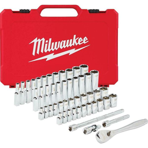

Milwaukee 48 22 9004 50pc 1 4 quot ae metric ratchet and ocket mechanic tool et
