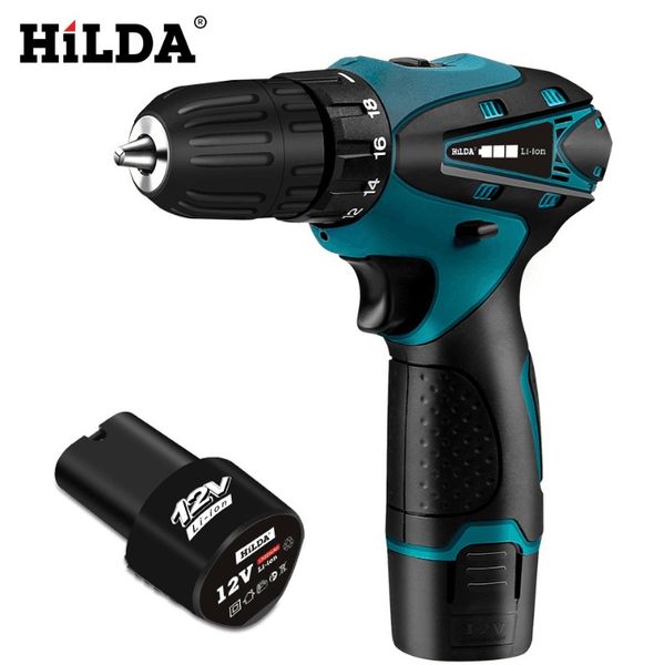 

12v household electric screwdriver cordless electric mini drill lithium-ion battery drill two-speed power tools