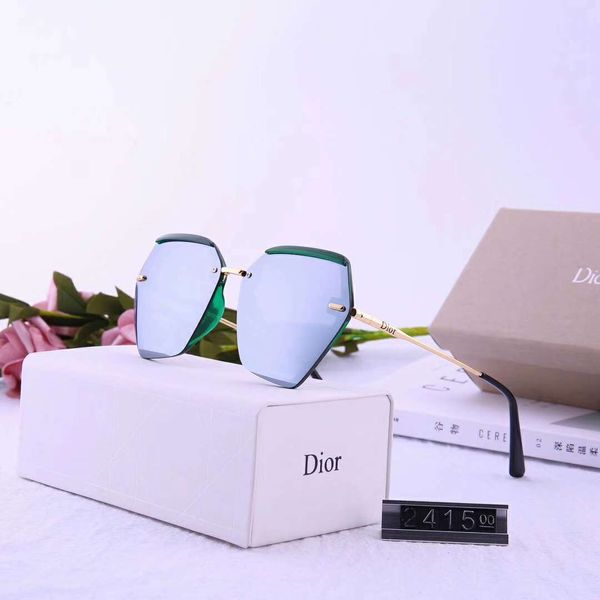 

designer sunglasses luxury sunglasses fashion brand for woman glass driving uv400 adumbral with box and logo d2415 6 color optional new, White;black
