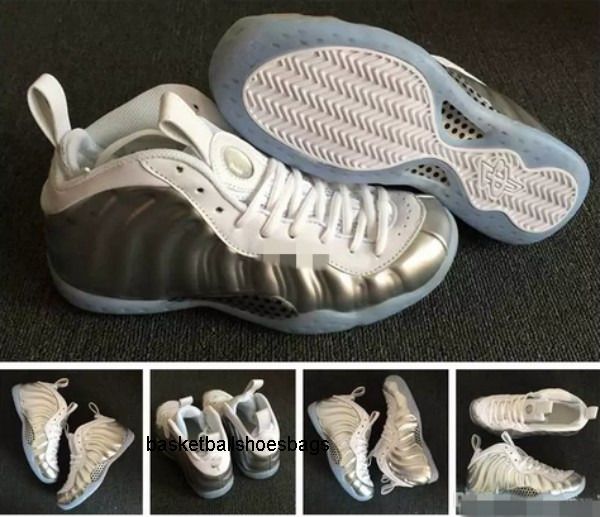

basketball shoes new penny hardaway for men white silver sports sneakers foam one mens designer trainers foams shoes size 7-13