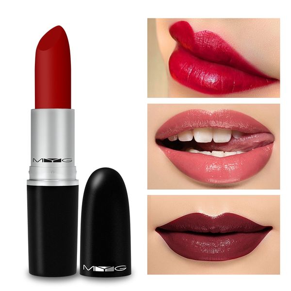 

whole waterproof lipsticks brand myg lip stick makeup cosmetic long lasting matte lipstick women beauty tools brown nude choco2630060