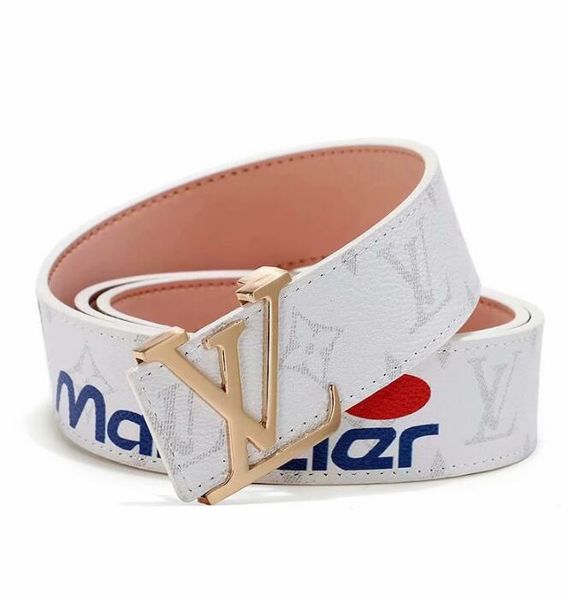 

2020 selling big large l buckle genuine leather belt brand trademark design belts men women new mens belts as gift 125cm, Black;brown