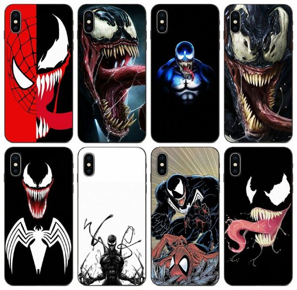 

[tongtrade] venom comics spider man case for iphone 11 pro x xs max 8s 7s 6s 5s galaxy a20 a20e a20s huawei p20 p30 pro xiaomi 4 cover case