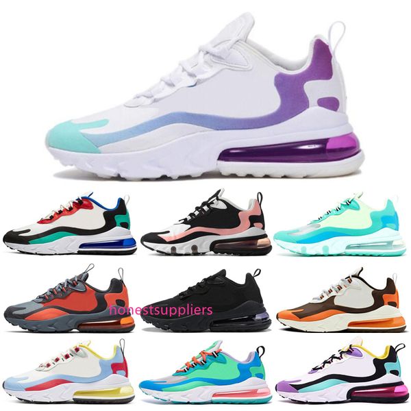 

bauhaus react mens running shoes bleached coral blue lagoon bright violet dusk purple electro green men women trainer sports sneakers 36-45