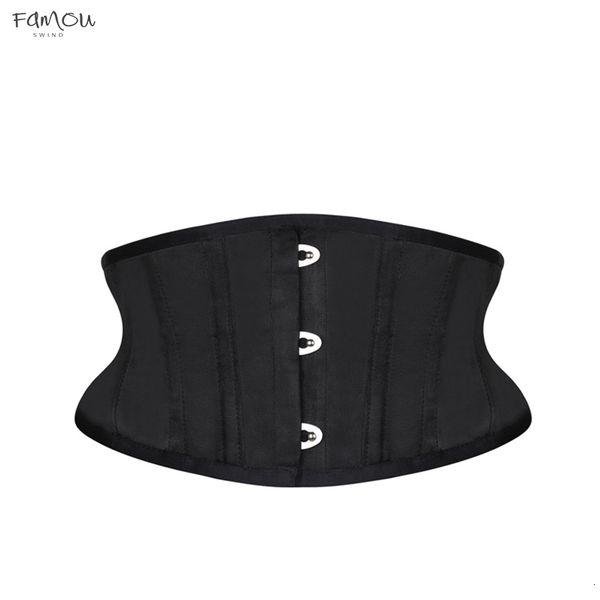 

Torso Trainer Corsets Slimming Shaper Belt Short Waist Satin Underbust Corset Sexy Lace Up Bustiers Corsets Women