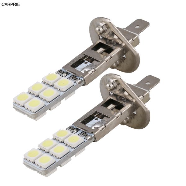

carprie 2 х h1 12-led замена водить автомобиль фары светодиодные противотуманные фары лампы яркий белый тонкий плоский