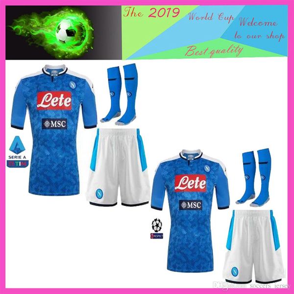 

Naples 19 20 napoli soccer jersey home 2019 2020 Naples kids ZIELINSKI HAMSIK INSIGNE MERTENS CALLEJON PLAYER football shirts
