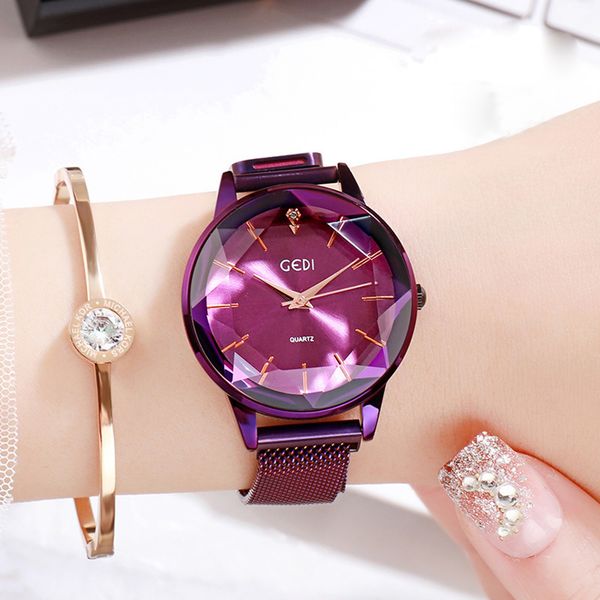 

women waterproof quartz watch alloy mesh band simple fashion lady analog wristwatch, Slivery;brown