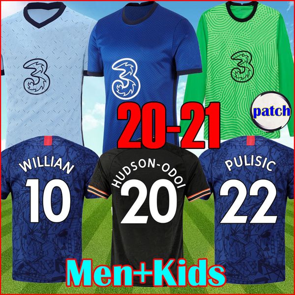 

2021 cfc chilwell werner pulisic kante soccer jerseys 20 21 abraham ziyech lampard kit odoi jorginho giroud football shirt men kids kit, Black;yellow