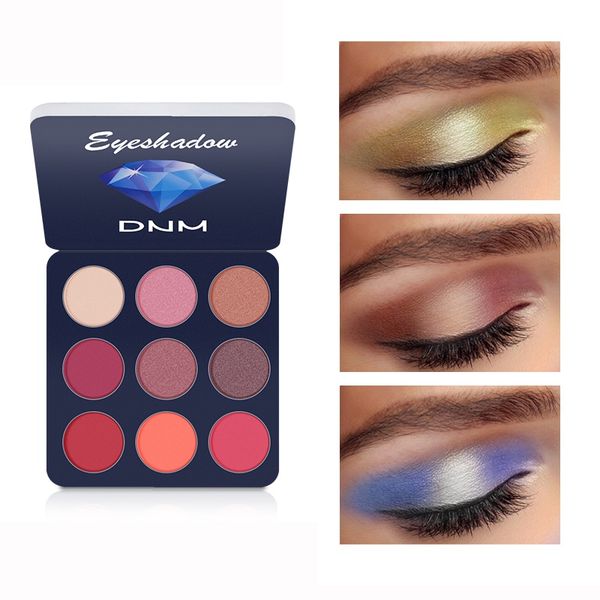 

9 colors shining glitter eyeshadow palette waterproof smoky eye shadow makeup palette powder cosmetics