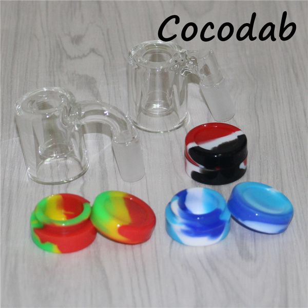 

Стекло истребовать Ловец золоуловителя чаши создают 14мм 18мм мужской сустава барботер стекло золоуловителя ashcatcher воды бонг Силиконовый контейнер