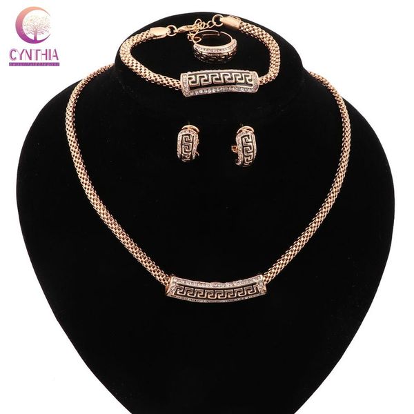 

новое ожерелье женщины ювелирные наборы модные заявление ожерелье с серьгами для партии свадьбы эксклюзивные продажи 2020, Black